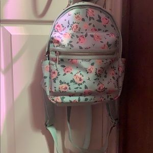 Floral mini backpack purse
